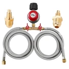 Mcampas 0-20 Psi Adjustable Propane Regulator With Hose. 8 Feet Y Splitter Do.... Fixed Price $79.89.