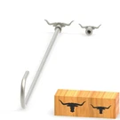 2PCS Mini 1" & 1.3" Branding Irons, Longhorn Head Custom Wood Pers. Fixed Price $21.61.
