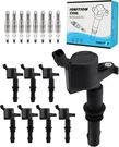 DG511 FD508 Ignition Coil Pack Spark Plug Platinum 8PCS (4.6L 5.4L 6.8L). Fixed Price $149.95.