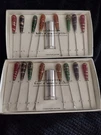 Pier Imports Art Glass Appetizer/ Hors Doeuvre Picks 16PC. + 2 Holders. Fixed Price $24.99.