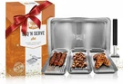 Yukon Glory Bbq Vegetable Grill Set,stainless STEEL,3 W/drip Tr. Fixed Price $71.00.