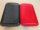 Tovolo 2-PIECE Large Prep & Serve Bbq Grilling Trays Red Black Ln 17X10.5. Fixed Price $25.99.