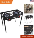 Propane Double Burner Two Camp Stove Outdoor High Pressure 2 B.... Fixed Price $183.12.