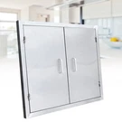 Stainless Steel Double Doors Access Outdoor Kitchen Island Drawer Bbq Grill. Fixed Price $76.07.