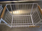 Tablecraft 11785 Rectangular Storage Basket - 12 X 8, Steel, White Wood Handles. Fixed Price $24.99.