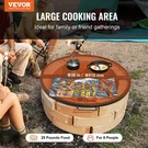 Vevor X-marks Fire Pit Grill Grate, Foldable Round Cooking Heavy Duty Ste. Fixed Price $61.58.
