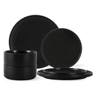 Gzg Classic Series 6-PIECE Stoneware Dinnerware Set Plates Bowls Microwave Dishw. Fixed Price $59.84.