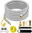 12FT Quick Connect Propane Hose For Rv To Gas Grill - Stainless Silver. Fixed Price $38.19.