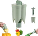 Pepper Corer Remover, 2 In 1 Bell Cutter Deseeder Tool For Vege. Fixed Price $9.05.