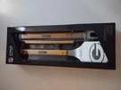 Green Bay Packers Nfl Fan 3 Piece Grill Set New Sportula Fork Tongs Bbq. Fixed Price $20.00.