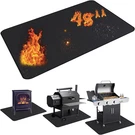 Thickened 48X36 Inches Under Mat For Outdoor Grill,double-sided Fireproof. Fixed Price $45.99.