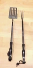 CUTCO-2 Long 20" Bbq Barbeque Spatula 1707 & Fork 1706 Utensil-grilling Set. Fixed Price $75.00.
