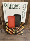Cuisinart CPK-200 Grilling Prep And Serve Trays, Black Red 17"X10.5" Nib. Fixed Price $20.00.