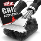 Grillart Brush And Scraper, 17 X 3.4 2.8 Inches, Dark Night Black. Fixed Price $32.37.