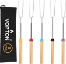 5PK 32" Marshmallow Roasting Sticks Telescoping Smores Skewers Camping. Fixed Price $8.95.