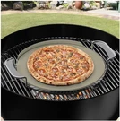 Bbq Pizza Stone 13 W/ Stainless Carry Rack Fits Weber 8836 Grills. Fixed Price $29.80.
