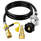 Mcampas 8FT Quick Connect Propane Hose With Regulator - 3/8" Female Flar. Fixed Price $44.26.