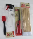 Expert Grill Bbq Lot Starter Kit (lighter ,basting Brush ,skewers,spray Bottle). Fixed Price $10.49.