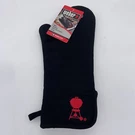 Weber Bbq Grill Mitt Glove Black & Red 15" New With Tags Sleek Nice. Fixed Price $13.50.