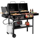 Royal Gourmet 2-BURNER Gas And Charcoal Combo Grill With Side. Fixed Price $325.99.