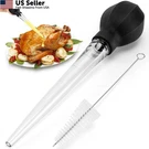 Large Turkey Baster With Cleaning Brush Powerful Bulb Syringe Cooking Tool Black. Fixed Price $11.16.