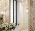Luxhomez 30 In. 40. 2 Rectangular Alum. Frame Square Gold Wall Mirror. Fixed Price $43.19.