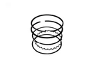 Rotary 10754 498680 For Briggs & Stratton Ring Piston Set. Fixed Price $16.96.