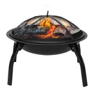 Four-legged Folding Cast Iron Brazier Wood-burning Fire Pit For Backyard. Fixed Price $41.00.
