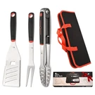 Bbq Tools Set, 4 Pcs Heavy Duty Stainless Steel Spatula, Fork, Tongs With Por.... Fixed Price $37.09.