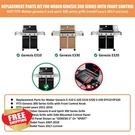 Weber Genesis 300 Grill Parts Burners Flavorizer Bars Heat Deflectors. Fixed Price $78.19.