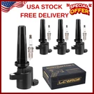 Set Of 4 Ignition Coil Pack Spark Plugs Ford Fusion Escape C-max Transit. Fixed Price $64.99.