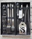 Cuisinart Deluxe Bbq Grill Set, 20-PIECE, CGS-5020, Stainless Steel. Fixed Price $29.99.