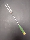 Vintage A&j Long 2 Prong Meat Fork Green Handle As-is Barbecue Utensil. Fixed Price $27.55.