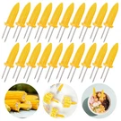 Peouwnes Pack 3.54 Inch Large Corn Holders, (20 Pcs), Yellow. Fixed Price $13.35.