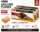 Camerons Alder Grilling Planks 6 Pack Bbq Smoking Wood Cedar Boards. Fixed Price $19.99.