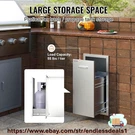Trash Drawer Outdoor Kitchen 14"X26" Pull Bbq Island. Fixed Price $144.00.