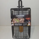 Farberware Bbq Shaker Basket W/ Long Folding Handle, Black Metal & Wood 5290488. Fixed Price $12.97.
