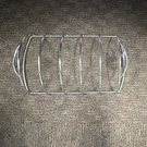 Weber Rib Rack Silver Metal 6605. New Unused. No Packaging. Fixed Price $15.99.