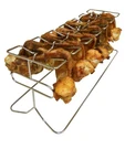 New King Kooker 12WR Chrome Plated Slot Leg And Wing Grill Rack For Poultry. Fixed Price $59.95.