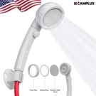Camplux Hand Held Spray Showerhead High Pressure W/garden Hose Quick Connector. Fixed Price $21.99.