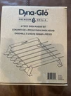 (6-PK) Dyna Glo Skewer And Rack Set Silver DG6SK-D. Fixed Price $13.80.