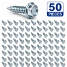 1/4" 3/4" Sheet Metal Screws Serrated Hex Washer Head Fasteners (50PCS). Fixed Price $13.50.