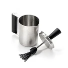 Outset Basting Brush And Pot Stainless Steel Sauce Cup Grill Kitchen. Fixed Price $40.88.