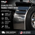 Lot Of 2 Trux TFEN-A11 Stainless Steel Triangle Fender Mount W/ Bolt Kit 14 Ga.. Fixed Price $86.90.