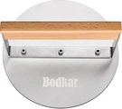 Bodkar Stainless Steel 6" Round Burger Smasher Grill Press With Wood Handle. Fixed Price $15.22.