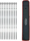 Hakka 10PCS Barbecue Skewers Flat 23" Kebob Needle Stainless Steel Bbq Grilling. Fixed Price $31.99.