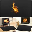 Rumlick 25"X39" Double-sided Fireproof Waterproof Hearth & Grill Mat. Fixed Price $45.41.