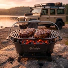 Portable Oval Cast Iron Charcoal Bbq Grill Tabletop Skillet Hibachi. Fixed Price $100.99.