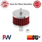 K&n Crankcase Vent Air Filter Chrome - Plated Steel Top And Base Universal. Fixed Price $37.95.