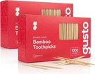 Gusto Bamboo 2000 Count Double-pointed Toothpicks, Wood. Fixed Price $9.11.